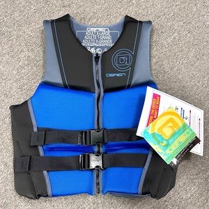 Adult X-Large Size Obrien Water Life Jacket Blue-Black